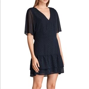AllSaints Marley Dress with Glitter Dot Detail